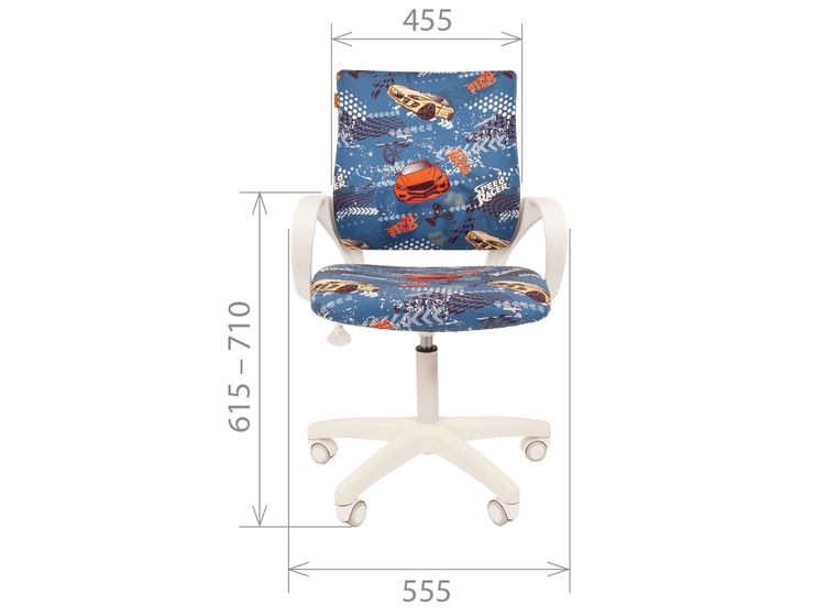 Кресло Chairman Kids 103 white автобусы