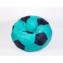 Кресло-мешок "Мяч" Оксфорд бирюза-черный