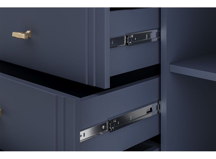 ДЖАЛИ Тумба прикроватная (лак темный лазурный)