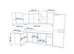 Кухонный гарнитур Океания Кристалл-5 (1200х2400 мм)