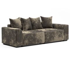 Прямой диван-кровать "Монреаль 1" (вариант 3) еврокнижка коричневый