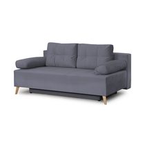 Прямой диван-кровать "Сидней" (вариант 1) еврокнижка серый