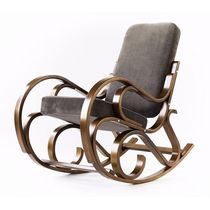 Современное кресло-качалка Луиза 389 коричневое
