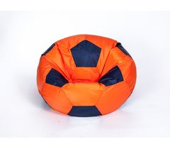 Детское кресло-мешок "Мяч" Оксфорд оранжево-чёрный