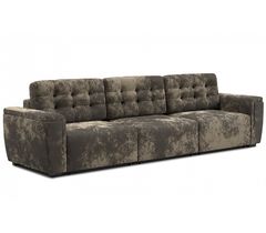 Прямой диван-кровать "Милан 2" (вариант 2) еврокнижка коричневый