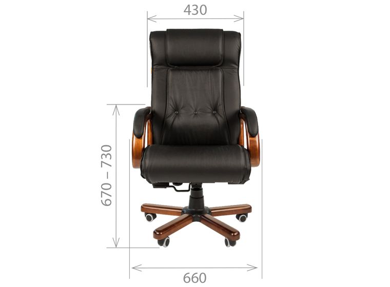 Кресло Chairman 653 кожа