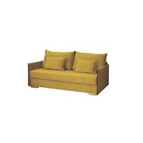 Прямой диван-кровать "Том" (вариант 3) еврокнижка желтый