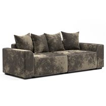 Прямой диван-кровать "Монреаль 1" (вариант 3) еврокнижка коричневый