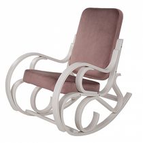 Современное кресло-качалка Луиза 392 розовое