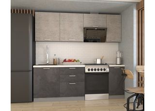 Кухонный гарнитур ЛОФТ-6 (2200 мм)
