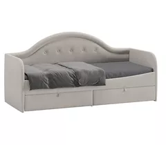 Кровать Адель с мягкой спинкой тип 1 Велюр